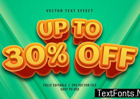 Text Effect - Up to 30% off Text Style