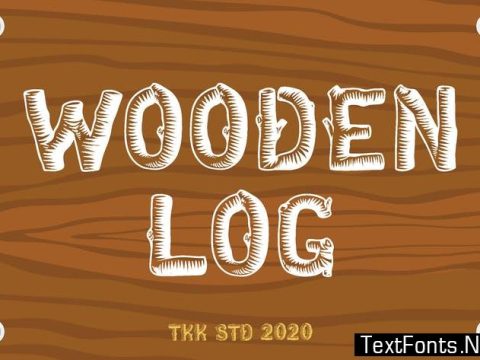 Wooden Log Font