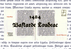1484 Bastarde Louceac Font