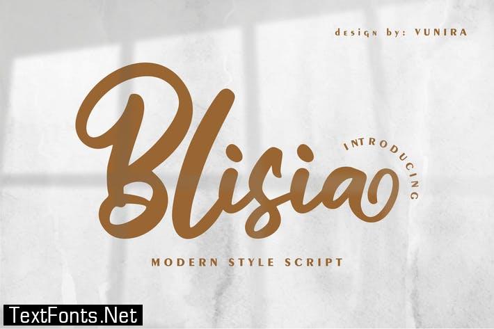 Blisia | Modern Style Script