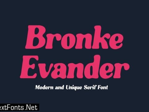 Bronke Evander - Stylish Serif Font