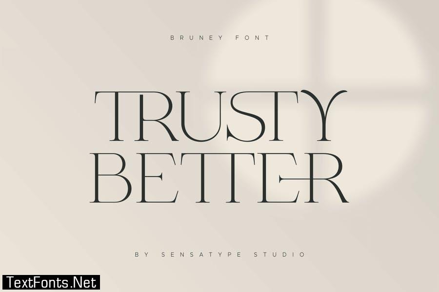 Bruney - Classy Ligature Font