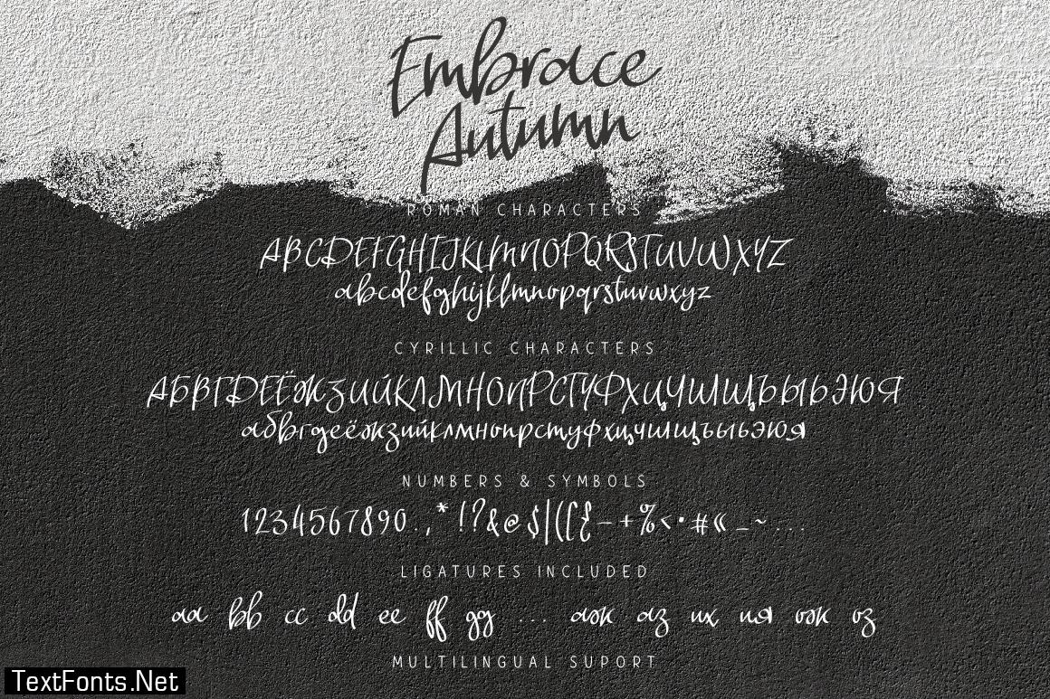 Embrace Autumn Font