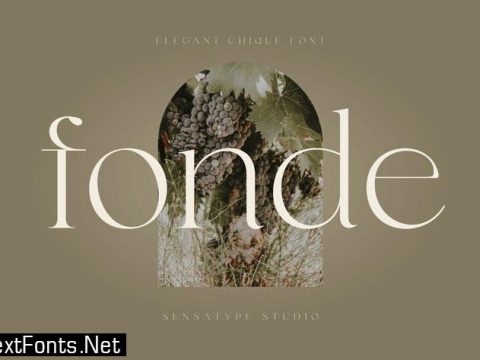 fonde - elegant chic font