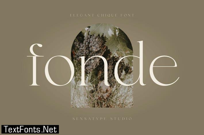 fonde - elegant chic font