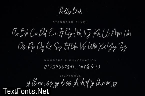 Reilly Beck Font