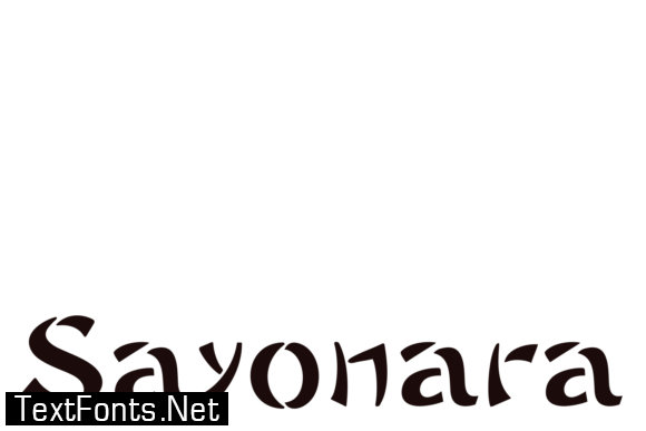 Sayonara Family Font