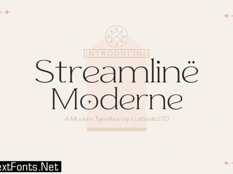 Streamline Moderne Font