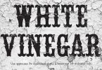White Vinegar Font