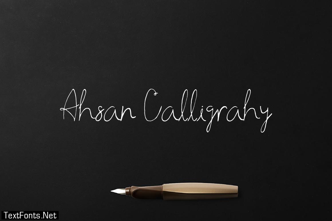 Ahsan Calligraphy Font