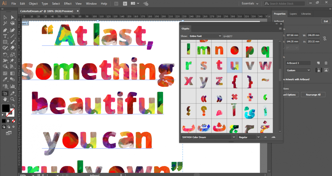 Colorful Dream (Color Font) Font