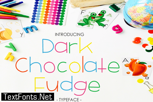 Dark Chocolate Fudge Font