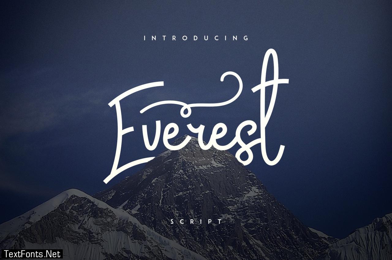 Everest Script Font