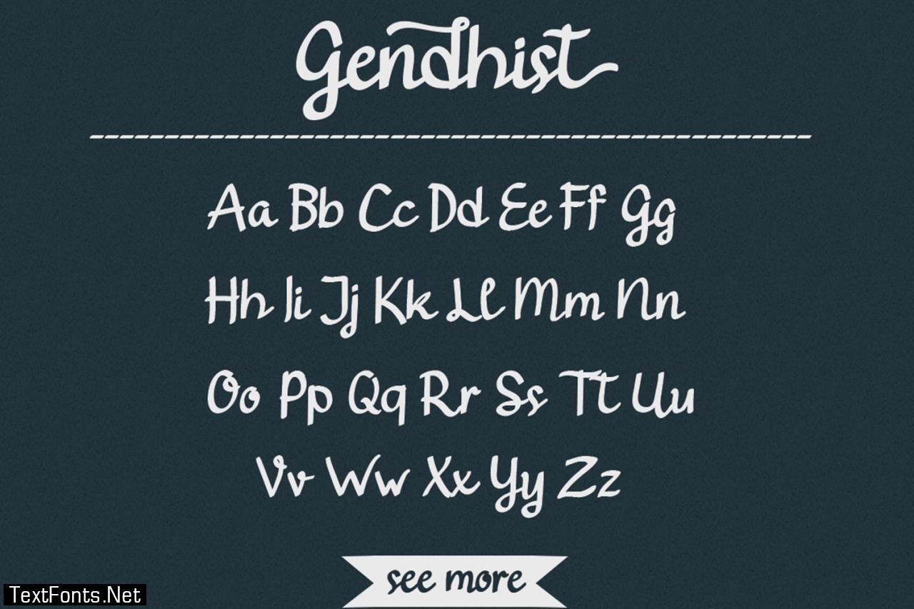 Gendhist Font