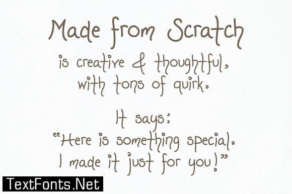 Made from Scratch Font