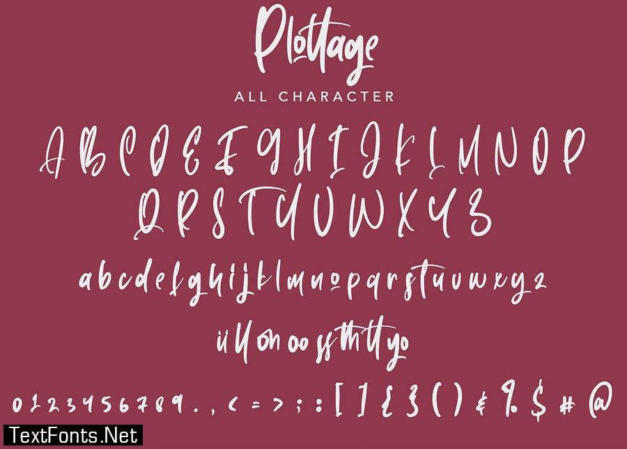 Pottage - Handwritten Font