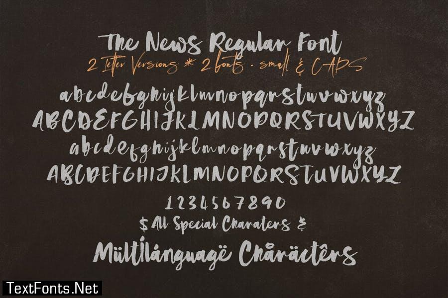 The News Brush & SVG Font