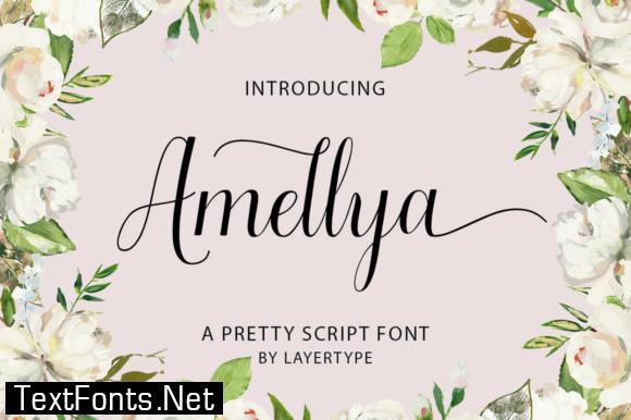 Amellya Script Font