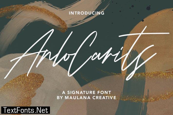 Arlo Carits Signature Font