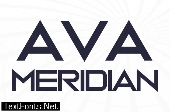 Ava Meridian Font