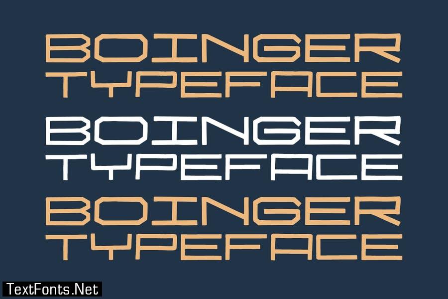 Boinger - Expanded Typeface