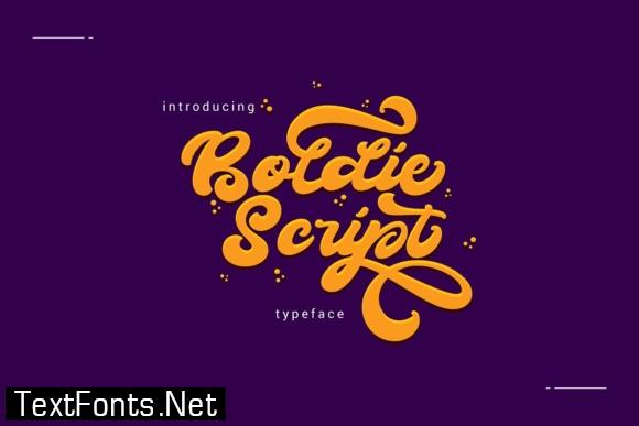 Boldie Script Font