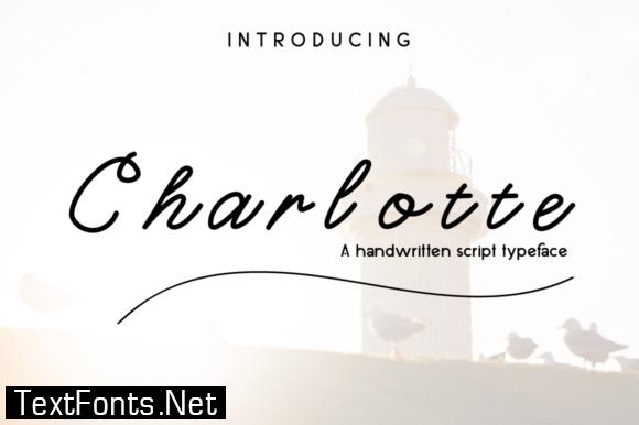 charlotte script font free