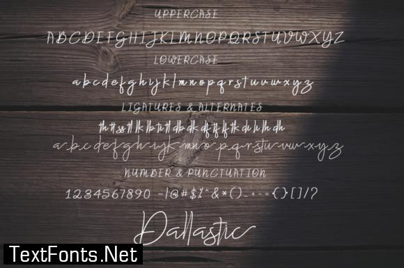 Dallastic Script Font