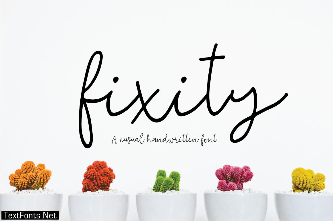 fixity-font