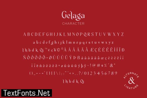 Gelaga Font