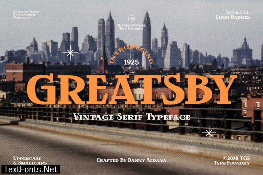 Greatsby Typeface Font