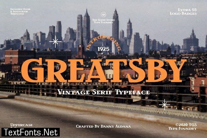 Greatsby Typeface Font