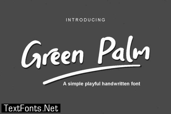 Green Palm Font