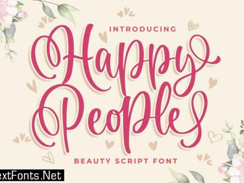 Happy People Beauty Script Font