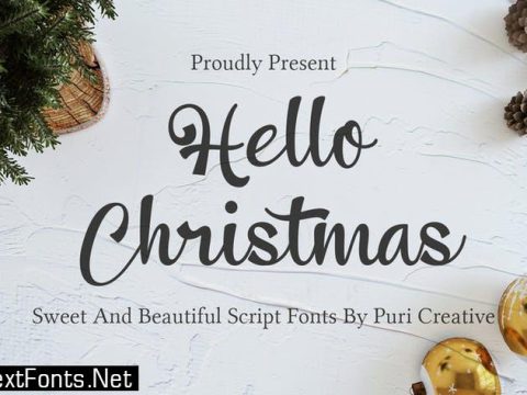 Hello Christmas - Sweet & Beautiful Script Font