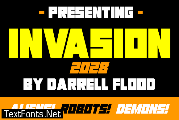 Invasion 2028 Font