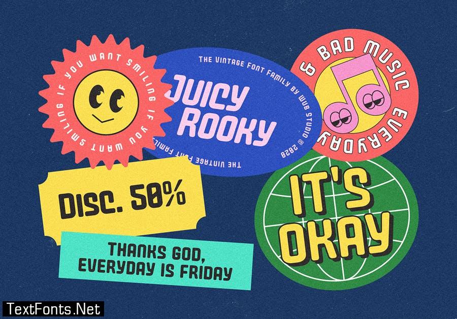 Juicy Rooky Font