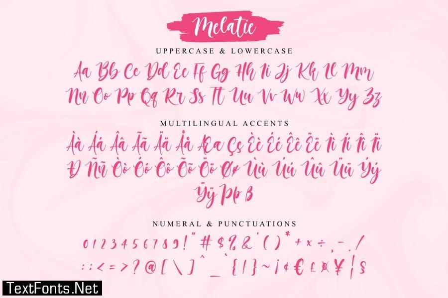 Melatie - Beautiful Script