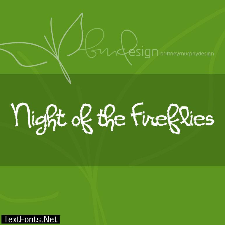 Night of the Fireflies Font