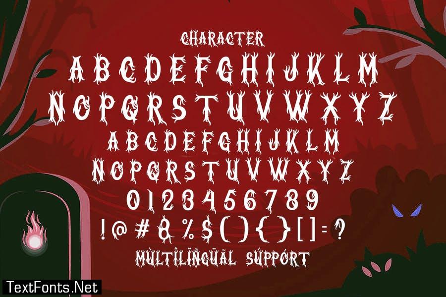 Nightmare Horror Font