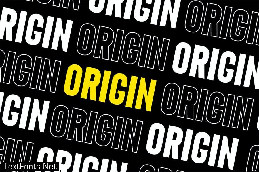 Origin - Bold Retro Sans Serif