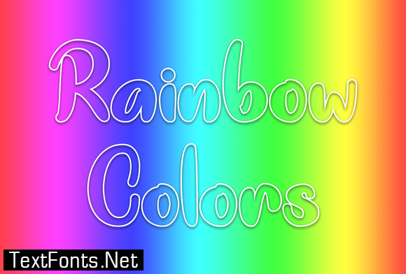 Rainbow Colors Font