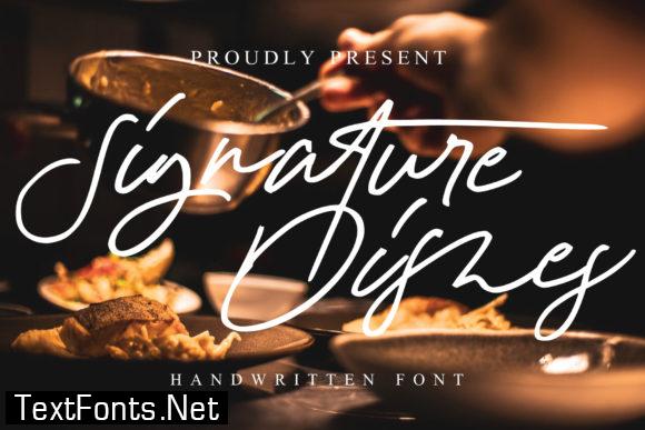 Signature Dishes Font