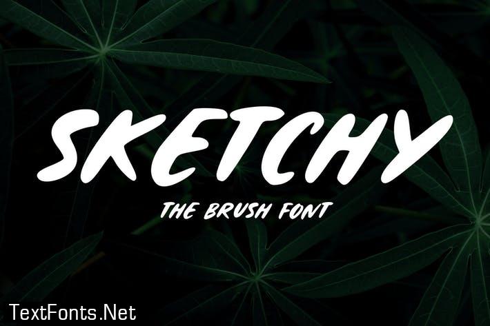 Sketchy - The Brush Font