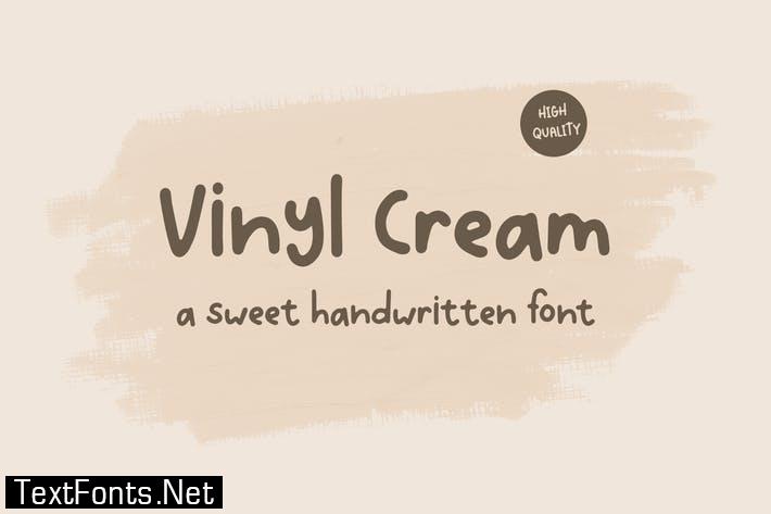 Vinyl Cream - A Sweet Handwritten Font