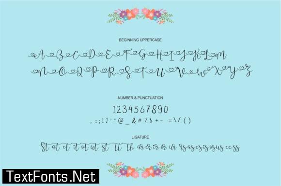 Wisteria Script Font