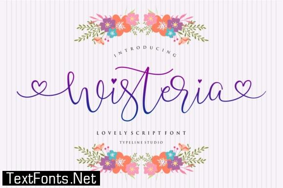 Wisteria Script Font