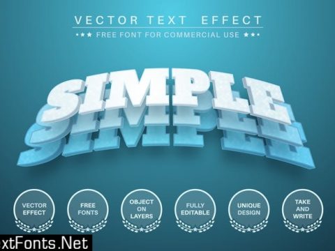 3D Layers - editable text effect, font style N2GMZAB