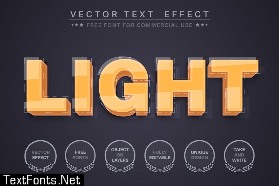 3D yellow - editable text effect, font style ST2U7Y9