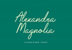 Alexandra Magnolia Signature Font